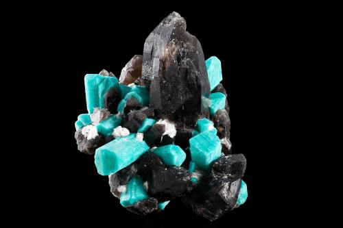 Microcline (variety amazonite)<br />Two Point claim, Tree Root Pocket, Teller County, Colorado, USA<br />17.5	x 16.0 x 9.5 cm<br /> (Author: MIM Museum)