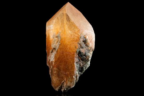 Quartz with Rutile inclusions<br />Dodo Mine, Saranpaul, Khanty-Mansi Okrug, Tyumen Oblast, Russia<br />9.0 x 14.5 x 10.5 cm<br /> (Author: MIM Museum)