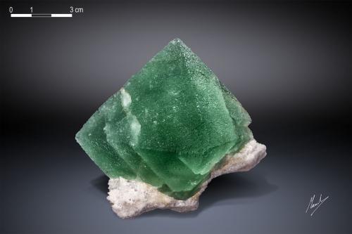 Fluorita<br />Prefectura Xinyang, Provincia Henan, China<br />92 X 67 mm<br /> (Autor: Manuel Mesa)