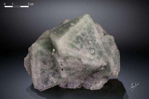 Fluorita recubierta de cuarzo<br />Prefectura Xinyang, Provincia Henan, China<br />117 x 87 mm<br /> (Autor: Manuel Mesa)