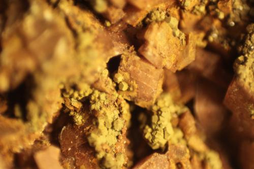 limonite after Pyrite<br />El Almendral Quarry, Road to Berja, Berja, Comarca Poniente Almeriense, Almería, Andalusia, Spain<br />FOV 9 mm<br /> (Author: franjungle)