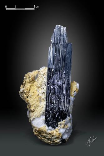 Schorl<br />Weishan, Dali Autonomous Prefecture, Yunnan Province, China<br />128 X 58 mm<br /> (Author: Manuel Mesa)