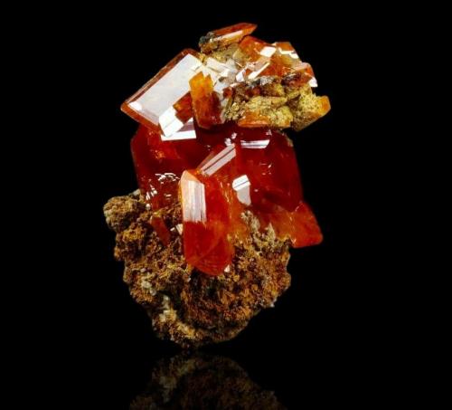 Wulfenite<br />Mina Red Cloud, Montes Trigo, Distrito Silver, Condado La Paz, Arizona, USA<br />2.6 cm<br /> (Author: Nunzio)