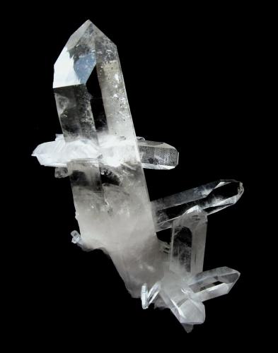 Quartz (var. Rock Crystal)<br />Mount Ida, Condado Montgomery, Arkansas, USA<br />Specimen height 20,5 cm<br /> (Author: Tobi)