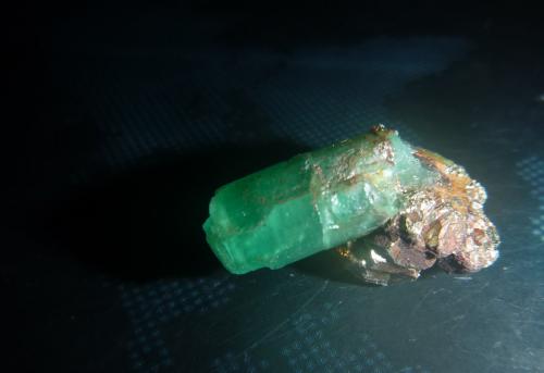 Beryl (variety emerald)<br />Muzo mining district, Western Emerald Belt, Boyacá Department, Colombia<br />24mm x 37mm  x 24mm<br /> (Author: franjungle)