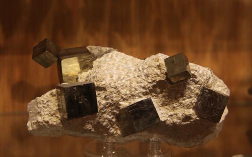 Pyrite<br />Ampliación a Victoria Mine, De Alcarama Range, Navajún, Comarca Cervera, La Rioja, Spain<br />132mm x 64mm x 77mm<br /> (Author: franjungle)