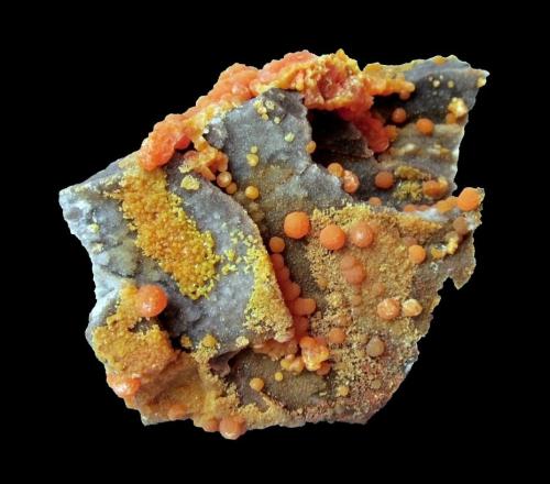 Mimetite<br />Haus Baden Mine, Sehringen, Badenweiler mining area, Badenweiler, Black Forest, Baden-Württemberg, Germany<br />Specimen size 10 cm<br /> (Author: Tobi)