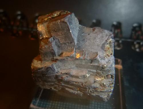 Galena<br />La Cruz mining group, La Cruz vein, Linares, Comarca Sierra Morena, Jaén, Andalusia, Spain<br />24mm x 25mm x 22mm<br /> (Author: franjungle)