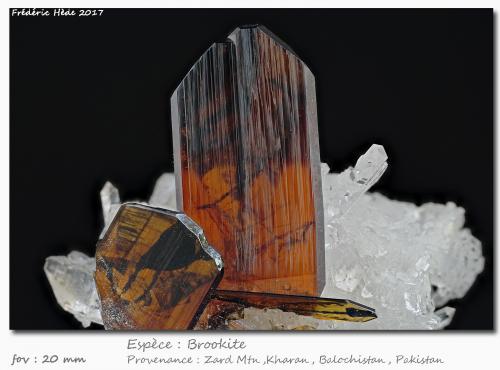 Brookite<br />Kharan, Kharan District, Balochistan (Baluchistan), Pakistan<br />fov 20 mm<br /> (Author: ploum)