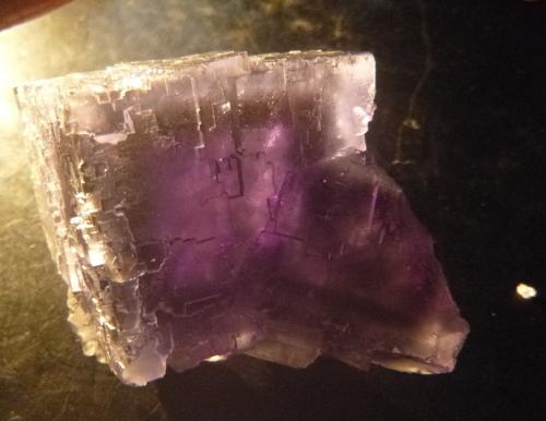 Fluorite.<br />La Viesca Mine, La Collada mining area, Huergo, Siero, Comarca Oviedo, Principality of Asturias (Asturias), Spain<br />Main crystal: 40mm x 40mm x 40mm<br /> (Author: franjungle)