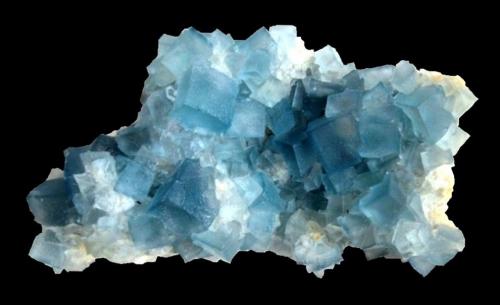 Fluorite<br />Blanchard Mine (Portales-Blanchard Mine), Bingham, Hansonburg District, Socorro County, New Mexico, USA<br />Specimen size 11,5 cm, largest fluorite crystal 1,5 cm<br /> (Author: Tobi)