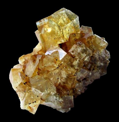Fluorite<br />Hilton Mine, Scordale, Hilton, North Pennines Orefield, former Westmorland, Cumbria, England / United Kingdom<br />Specimen size 4,5 cm, largest fluorite crystal 1,2 cm<br /> (Author: Tobi)
