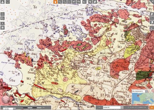 geology map of Santec/Roscoff area (Author: Benj)