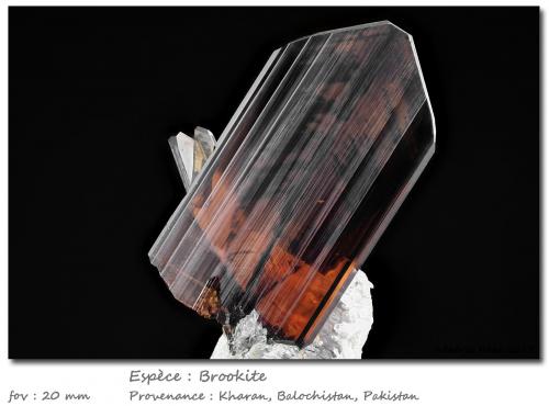 Brookite<br />Kharan, Kharan District, Balochistan (Baluchistan), Pakistan<br />fov 20 mm<br /> (Author: ploum)