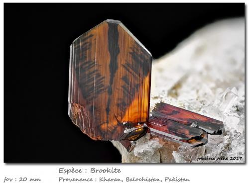 Brookite<br />Kharan, Kharan District, Balochistan (Baluchistan), Pakistan<br />fov 20 mm<br /> (Author: ploum)