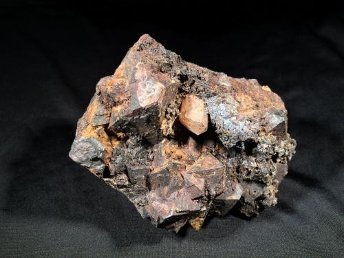 Hematite after Magnetite (variety martite), 'Apatite'<br />Cerro de Mercado Mine, Cerro de los Remedios, Victoria de Durango, Municipio Durango, Durango, Mexico<br />125 mm x 90 mm x 80 mm<br /> (Author: Robert Seitz)