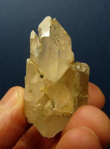 Quartz with Chlorite<br />Villiersdorp, Theewaterskloof, Overberg, Western Cape, South Africa<br />51 x 28 x 25 mm<br /> (Author: Pierre Joubert)