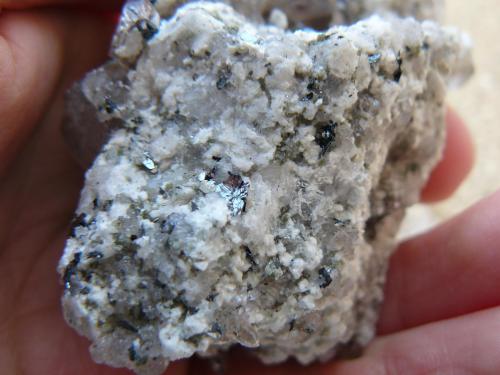Quartz (variety smoky) with Hematite<br />Vorderes Galmihorn, Bächi Valley, Reckingen, Grafschaft, Goms, Wallis (Valais), Switzerland<br /><br /> (Author: Benj)