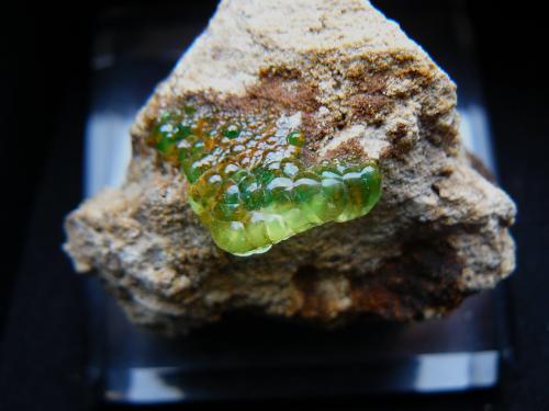 Opal (variety hyalite)<br />Zacatecas, México<br />crystal : 3 cm<br /> (Author: Benj)
