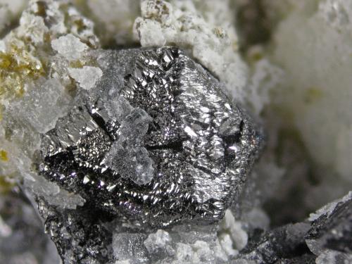 Magnetite<br />Shijiangshan Mine, Shijiangshan village, Yinwu, Linxi, Ulanhad League, Inner Mongolia Autonomous Region, China<br />FOV 1.3 cm<br /> (Author: Cesar M. Salvan)