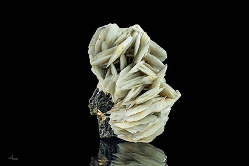 Baryte, Sphalerite<br />Les Cèdres Mine, Asce. 32, Les Malines mining district, Saint-Laurent-le-Minier, Le Vigan, Gard Department, Occitanie, France<br />8,5 x 7,0 x 4,5 cm<br /> (Author: Niels Brouwer)