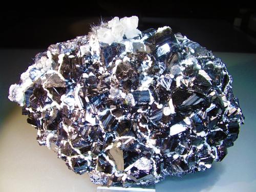 Esfalerita, Calcita, Cuarzo, Boulangerita<br />Mina Stan Trg (Stan Terg, Stari Trg), Complejo Trepča, Valle Trepča, Kosovska Mitrovica, Distrito Kosovska Mitrovica, Kosovo<br />16x12 cm<br /> (Autor: geoalfon)