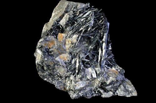 Stibnita (Estibina)<br />Mina Tafone, Manciano, Provincia Grosseto, Toscana, Italia<br />11 x 10 cm.<br /> (Autor: Antonio P. López)