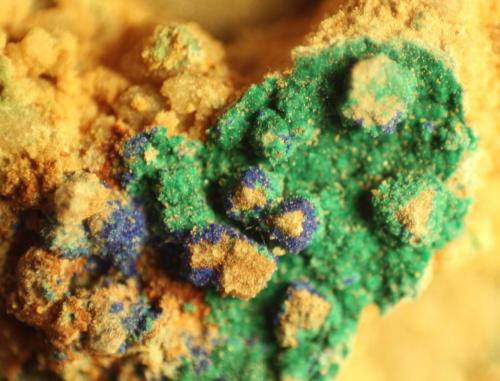 Azurite and Malachite<br />Reformada Mine, El Pinar de Bédar, Bédar, Comarca Levante Almeriense, Almería, Andalusia, Spain<br />62mm x 70mm x 36 mm<br /> (Author: franjungle)