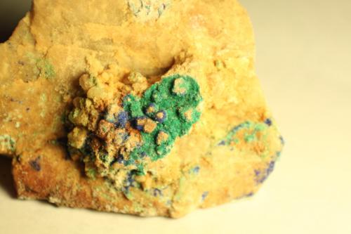 Azurite and Malachite<br />Reformada Mine, El Pinar de Bédar, Bédar, Comarca Levante Almeriense, Almería, Andalusia, Spain<br />62mm x 70mm x 36 mm<br /> (Author: franjungle)