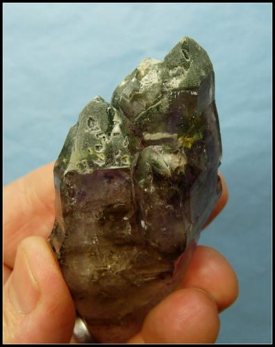 Quartz with Chlorite (Group)<br />Goboboseb Mountains, Brandberg area, Erongo Region, Namibia<br />90 x 40 x 38 mm<br /> (Author: Pierre Joubert)