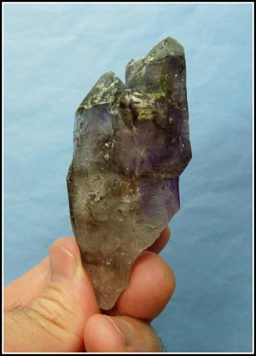 Quartz with Chlorite (Group)<br />Goboboseb Mountains, Brandberg area, Erongo Region, Namibia<br />90 x 40 x 38 mm<br /> (Author: Pierre Joubert)