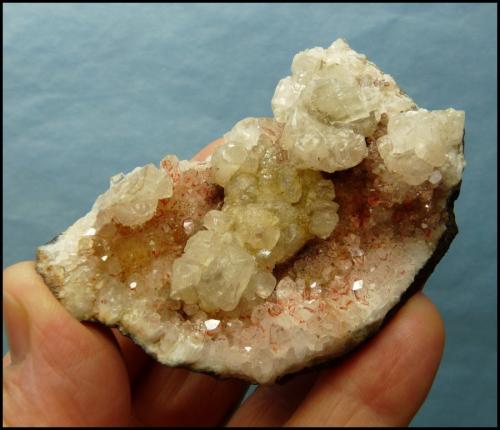 Calcite and Quartz<br />Goboboseb Mountains, Brandberg area, Erongo Region, Namibia<br />69 x 46 x 26 mm<br /> (Author: Pierre Joubert)