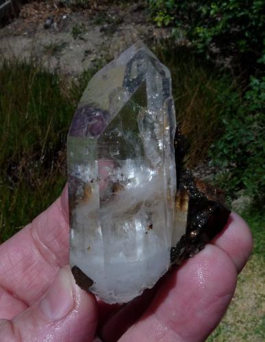 Quartz with goethite<br />Ceres, Warmbokkeveld Valley, Ceres, Valle Warmbokkeveld, Witzenberg, Cape Winelands, Western Cape Province, South Africa<br />68 x 41 x 35 mm<br /> (Author: Pierre Joubert)