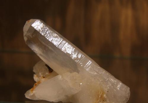 Quartz<br />San Cristobal, Municipio Suaita, Santander Department, Colombia<br />86mm x 60mm x 35mm. Main crystal size: 93mm x 26mm x 11mm.<br /> (Author: franjungle)