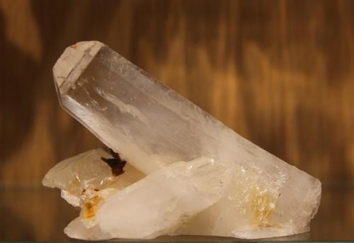 Quartz<br />San Cristobal, Municipio Suaita, Santander Department, Colombia<br />86mm x 60mm x 35mm. Main crystal size: 93mm x 26mm x 11mm.<br /> (Author: franjungle)