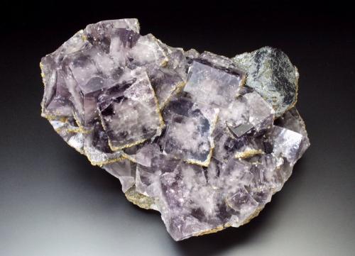 Fluorite, Siderite, Galena<br />Allenheads Mine (Beaumont Mine), Allendale, Northumberland, England / United Kingdom<br />11x8x7 cm overall size<br /> (Author: Jesse Fisher)