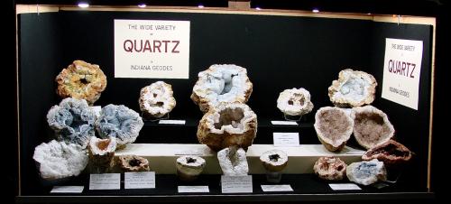 Quartz<br />Indiana, USA<br />All range from small cabinet size to large cabinet size<br /> (Author: Bob Harman)