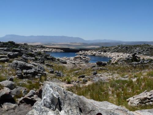 A reservoir about an hour’s walk into the mountains. (Author: Pierre Joubert)