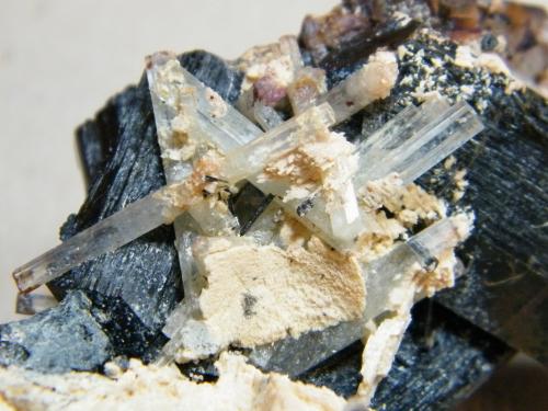 Beryl (variety aquamarine) and Schorl<br />Erongo Mountain, Usakos, Erongo Region, Namibia<br />81mm x 58mm x 60mm<br /> (Author: Heimo Hellwig)