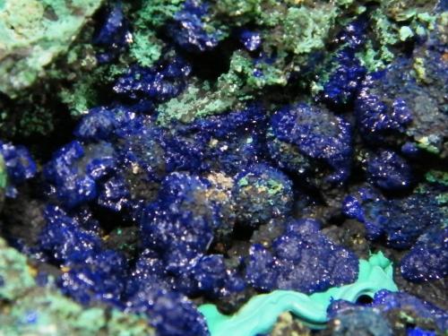 Azurite and Malachite<br />Tschudi Mine, Otavi, Otjozondjupa Region, Namibia<br />85mm x 60mm x 41mm<br /> (Author: Heimo Hellwig)