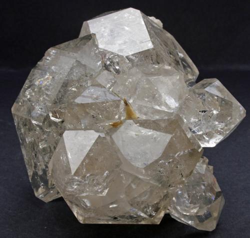 Quartz, Baryte<br />La Cabaña, Valdelmar, Berbes mining area, Berbes, Ribadesella, Comarca Oriente, Principality of Asturias (Asturias), Spain<br />7 x 7 x 7 cm<br /> (Author: James)