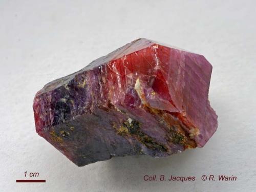 Corundum (variety ruby)<br />Zazafotsy Quarry, Zazafotsy Commune, Fianarantsoa, Ihosy District, Horombe Region, Fianarantsoa Province, Madagascar<br /><br /> (Author: Roger Warin)