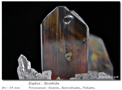 Brookite<br />Kharan, Kharan District, Balochistan (Baluchistan), Pakistan<br />fov 14 mm<br /> (Author: ploum)