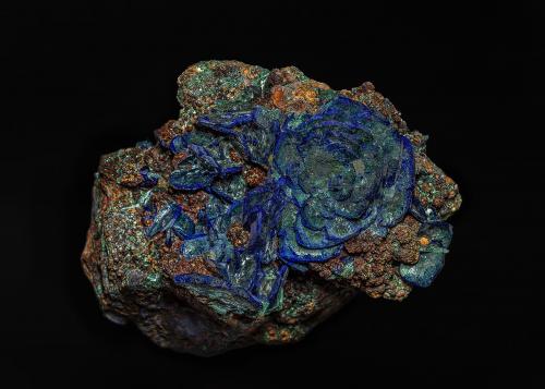 Azurite, Malachite<br />Sepon Mine, Vilabouly District, Savannakhét Province, Laos (Lao P.D.R.)<br />10.0 x 7.6 cm<br /> (Author: am mizunaka)