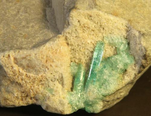 Beryl (variety emerald)<br />Chivor mining district, Municipio Chivor, Eastern Emerald Belt, Boyacá Department, Colombia<br />73mm x 84mm x 43 mm<br /> (Author: franjungle)