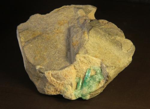 Beryl (variety emerald)<br />Chivor mining district, Municipio Chivor, Eastern Emerald Belt, Boyacá Department, Colombia<br />73mm x 84mm x 43 mm<br /> (Author: franjungle)