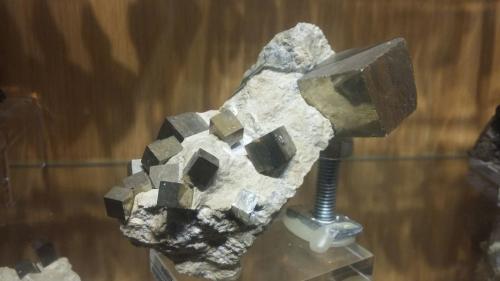 Pyrite<br />Ampliación a Victoria Mine, De Alcarama Range, Navajún, Comarca Cervera, La Rioja, Spain<br />78mm x 72mm x 46mm<br /> (Author: franjungle)