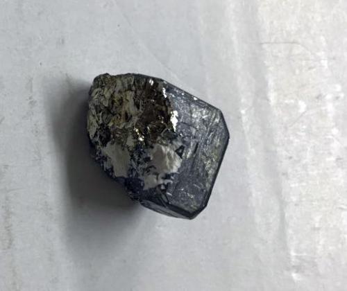 Chalcocite-covered pyrite<br />Milpillas Mine, Cuitaca, Municipio Santa Cruz, Sonora, Mexico<br />crystal 2 cm<br /> (Author: Cesar M. Salvan)