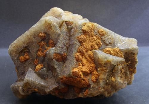 Fluorite, Baryte<br />Old Tor Mine, Castleton, High Peak District, Derbyshire, England / United Kingdom<br />9 x 6 x 6 cm<br /> (Author: James)