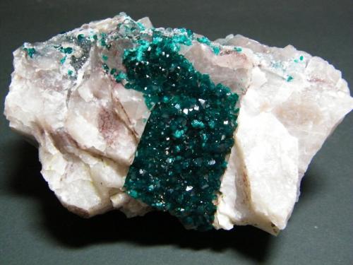 Dioptase<br />Kaokoveld Plateau, Kunene Region, Namibia<br />105mm x 64mm x 74mm<br /> (Author: Heimo Hellwig)